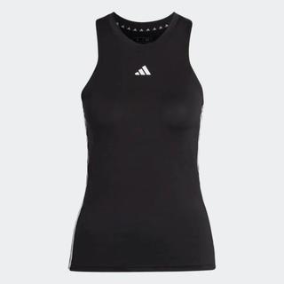 adidas阿迪达斯 印花条纹圆领无袖背心 女款运动背心