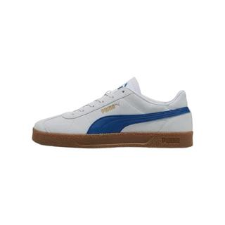 PUMA CLUB381111 复古薄底德训鞋 银色-皇家蓝-金色 35.5 运动板鞋