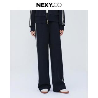 NEXY.CO 商场同款2026春季通勤百搭卫裤女士运动休闲阔腿长裤