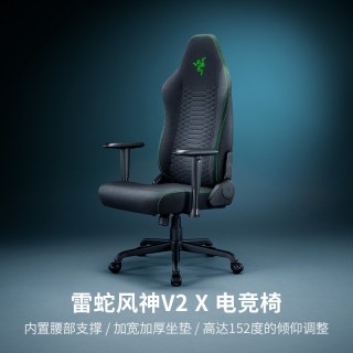 雷蛇 风神V2 X电竞椅人体工程舒适办公电脑游戏座椅