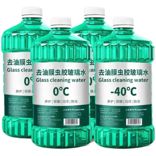荣力 去油膜虫胶夏季汽车玻璃水 强力去污防雨清洁养护 冬季防冻 四季通用
