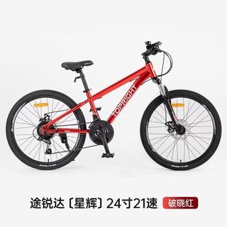 途锐达 星辉21变速 红色 24寸 儿童自行车