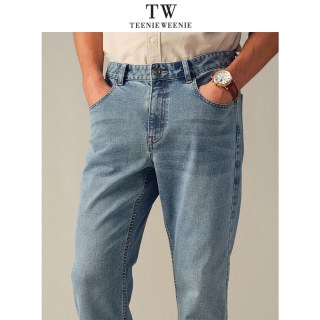 TeenieWeenieMen TeenieWeenie小熊男装2026年春舒适通勤经典修身直筒牛仔长裤
