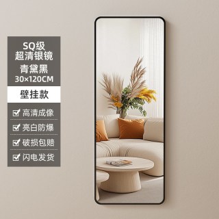 博卡青年 全身镜穿衣落地镜子家用壁挂贴墙网红女生卧室宿舍挂墙立体试衣镜