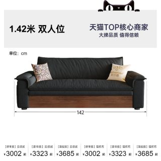 帕沙曼 2768ZF 储物沙发床 1.42米双人位 黑色