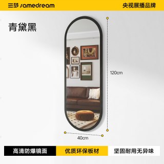 SAMEDREAM B-JZ-CYJ-IS075 中古风穿衣镜 120*40 青黛黑