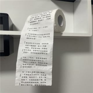 千惠侬 创意木浆厕纸个性笑话段子印花卷筒纸幽默文字家用卷纸解压卫生纸