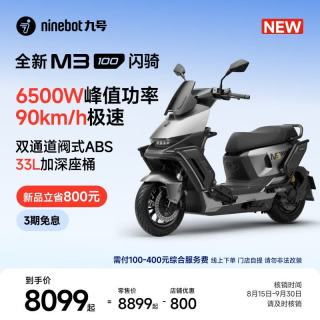 九号 M3 100 电动摩托车