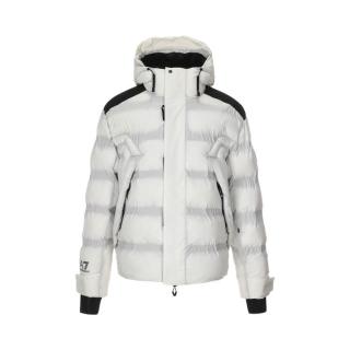 限尺码：EA7 撞色潮流运动服御寒保暖连帽棉服加厚夹克棉衣男外套