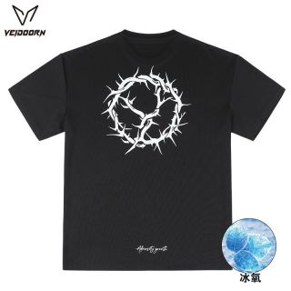 百亿补贴：VEIDOORN 短袖荆棘运动跑步羽毛球T恤男美式上衣宽松吸汗透气薄款夏季V