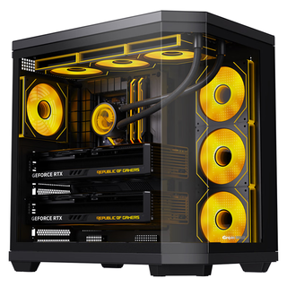 长城 海王星H5 海景房机箱 黑色 ATX