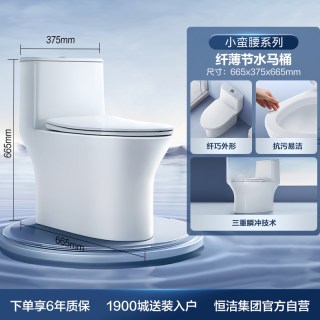 移动端：恒洁 防臭 马桶恒洁HEGII马桶家用防臭节水小户型抑菌大冲力坐便器hc0516pt