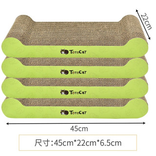 坨坨猫 瓦楞纸猫抓板 猫抓垫猫玩具 猫板4块 约10斤猫 45*22*6.5CM
