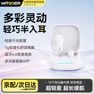 智国者 蓝牙耳机半入耳式通话降噪超长续航游戏音乐运动高音质适配小米苹果华为