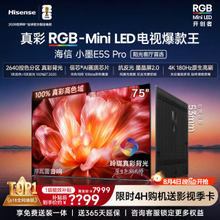 海信 小墨系列 75E5S-PRO 液晶电视 75英寸