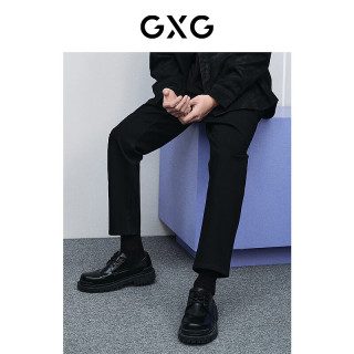 GXG 男装 新年系列黑色锥形牛仔裤 春季新品GFX10501891 黑色1 S