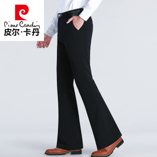 皮尔·卡丹 皮尔卡丹（pierre cardin）夏季薄款冰丝喇叭裤男青年垂顺阔腿大脚西裤