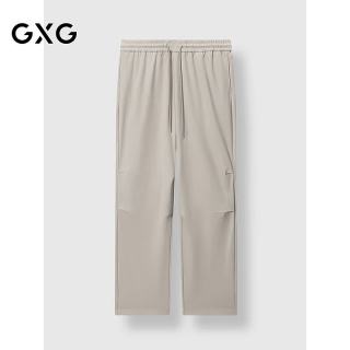 GXG 男装 直筒长裤宽松休闲裤 卡其色 175/L