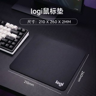 移动端：罗技 鼠标垫 210*260*mm 黑色 无锁边