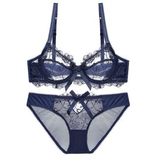 Glambody MAGIC NATURAL LINE W1707 超薄文胸套装 蓝色 70A