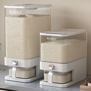米桶按压式自动出米家用防虫防潮密封储米罐大容量米面杂粮收纳桶