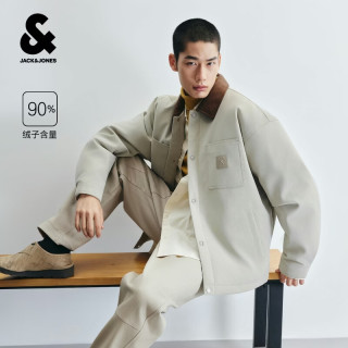 杰克琼斯 杰克·琼斯（JACK&JONES）秋季男装羽绒服仿麂皮巴恩风挺阔潮百搭撞色时尚上衣226323013
