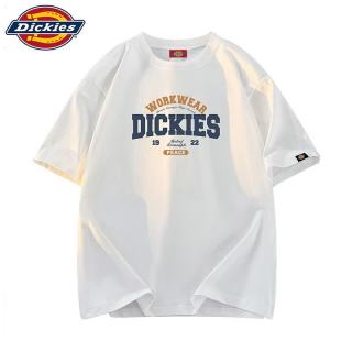 Dickies 美式潮牌圆领印花短袖男士夏季宽松舒适休闲百搭T恤上衣白色L