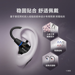 索尼 IER-M500 专业监听 入耳式有线耳机 冰透黑