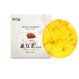 梦天蓝 【除螨皂】深层清洁洗脸洁净去污香皂精油皂 100克装 藏红花净螨皂 100g 1块