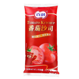 百利甜酒 百利（Baileys）番茄沙司酱商用袋装汉堡薯条韩国石锅拌饭酱 百利番茄酱1kg 百利番茄沙司1kg
