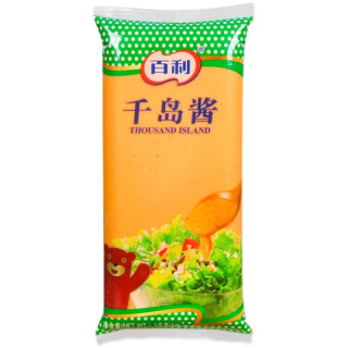 百利 香甜沙拉酱商用番茄酱水果蔬菜美味汉堡专用炸鸡酱料蜂蜜芥末 百利千岛酱1kg