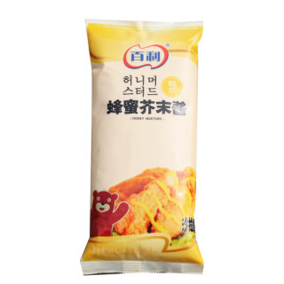 百利 韩式蜂蜜芥末酱 1kg/袋 韩国炸鸡蘸酱寿司商用蜂蜜黄芥末沙拉酱 百利蜂蜜芥末酱1kg