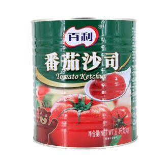 百利 番茄沙司3kg/罐 商用大桶装薯条蘸酱披萨汉堡意面酸甜番茄酱 百利番茄沙司 3000g*1罐