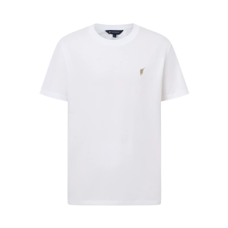 POLOWALK 短袖T恤男夏季新款保罗男装冰氧吧凉感透气简约T恤上衣纯色体恤衫 白色3 S (165)