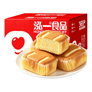 泓一 咸蛋糕 无蔗糖 480g 面包