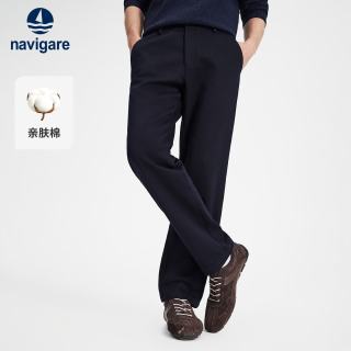 navigare 小帆船2026秋冬新款男士亲肤棉牛仔裤宽松休闲直筒长裤1332076049