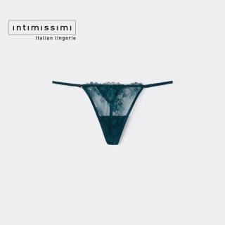Intimissimi 意舒漫早秋新品细腻蕾丝性感纯欲薄款丁字裤SPD2616 湖绿色