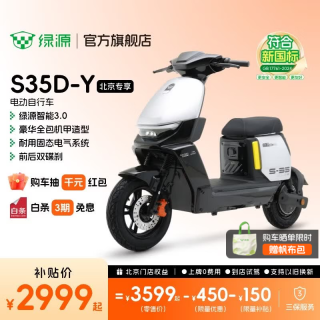 绿源 S35-D 48V30Ah铅酸电池 新国标电动自行车