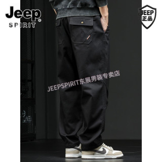 JEEP SPIRIT Jeep吉普 男士宽松直筒裤 大口袋工装裤