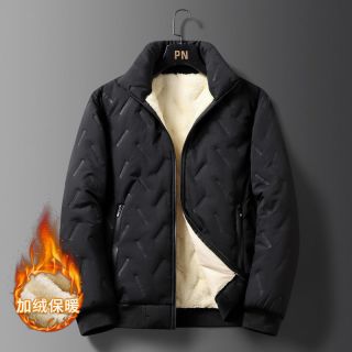 无品牌 男士加绒加厚羊羔绒棉服