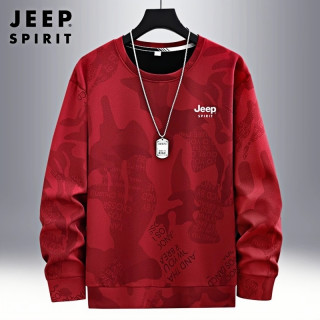 JEEP SPIRIT JEEPSPIRIT JEEP 男士卫衣 春秋款大码宽松迷彩加绒加厚长袖打底衫