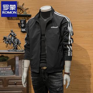 罗蒙 男士商务休闲立领夹克