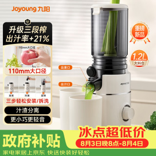 九阳 原汁机 多功能全自动冷压果蔬机 渣汁分离110mm口径榨汁机LZ605