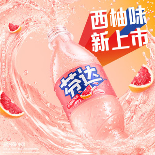 可口可乐 汽水碳酸饮料500ml瓶装 芬达西柚味500ML*12瓶