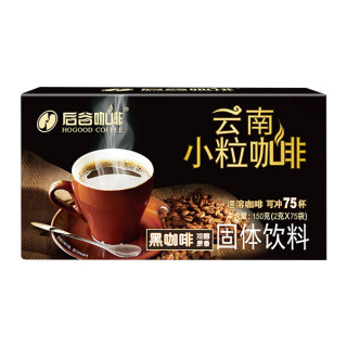 后谷咖啡 速溶精品黑咖啡粉 150g*3盒 (2g*75包)