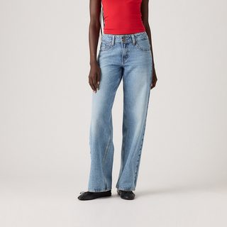Levi's 李维斯女士美式复古低腰宽松直筒牛仔裤
