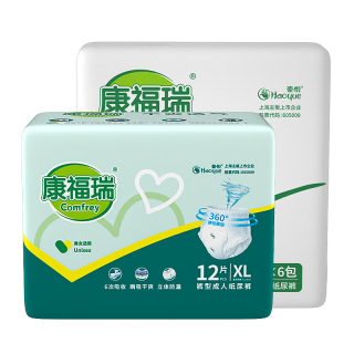 康福瑞 仓库直发 成人拉拉裤 内裤型纸尿裤XL码72片