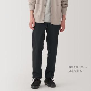 無印良品 MUJI 无印良品 男式弹力丝光斜纹修身裤