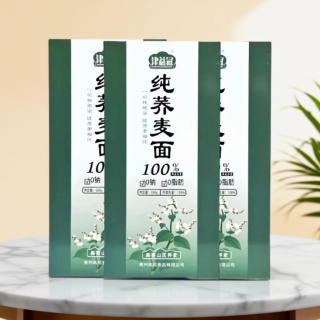 纯荞麦0脂0钠正宗纯荞麦挂面面条不含白面粉优选食