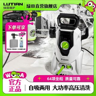 百亿补贴：绿田 绿风 高压水枪刷车家用220v便携电动洗车器